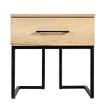 Тумба прикроватная с ящиком в стиле лофт Urban Style Space 2 варинант исполнения - 3 | Loft Concept в Барнауле