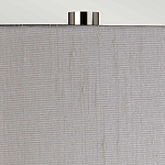 Настольная лампа с цилиндрическим абажуром и прозрачным стеклянным основанием Quintiesse варинант исполнения - 6 | Loft Concept в Барнауле