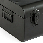 Металлический сундук Metal Chest Black варинант исполнения - 3 | Loft Concept в Барнауле