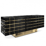 Дизайнерский комод в сочетании черного и золотого цвета Nubian варинант исполнения - 1 | Loft Concept в Барнауле