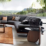 Дизайнерский журнальный стол c круглой столешницей на фигурном основании Usake варинант исполнения - 1 | Loft Concept в Барнауле