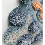 Тканый вручную Большой абстрактный гобелен Frost Forest варинант исполнения - 2 | Loft Concept в Барнауле