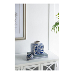 Ваза с крышкой в китайском стиле Oriental Blue & White Ornament Vases варинант исполнения - 3 | Loft Concept в Барнауле