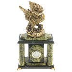 Часы настольные из натурального камня с декором в виде орла Eagle Stone Clock варинант исполнения - 8 | Loft Concept в Барнауле