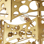 Люстра фигурная золотого цвета Corrugated Panels варинант исполнения - 2 | Loft Concept в Барнауле