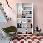 Дизайнерский стеллаж с вертикальными и горизонтальными полками Gio Ponti D.357.1 D.357.2 Rack варинант исполнения - 5 | Loft Concept в Барнауле