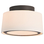 Потолочный светильник с круглым хлопковым абажуром Frosted Diffuser варинант исполнения - 1 | Loft Concept в Барнауле