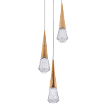Подвесной светильник капли Acrylic Droplet Trio Gold Hanging Lamp варинант исполнения - 1 | Loft Concept в Барнауле