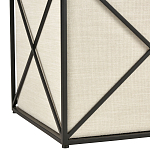 Пуф бежевый с черной металлической рамой Beige Pouf варинант исполнения - 2 | Loft Concept в Барнауле