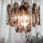 Люстра из круглых стеклянных элементов Vienna варинант исполнения - 2 | Loft Concept в Барнауле