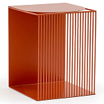 Оранжевый приставной стол из металла Lattice варинант исполнения - 1 | Loft Concept в Барнауле