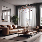 Люстра с 3-мя подвесами в виде шестиугольников Hexagon Horizontal варинант исполнения - 8 | Loft Concept в Барнауле