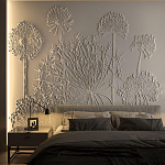 Барельеф DANDELIONS варинант исполнения - 1 | Loft Concept в Барнауле