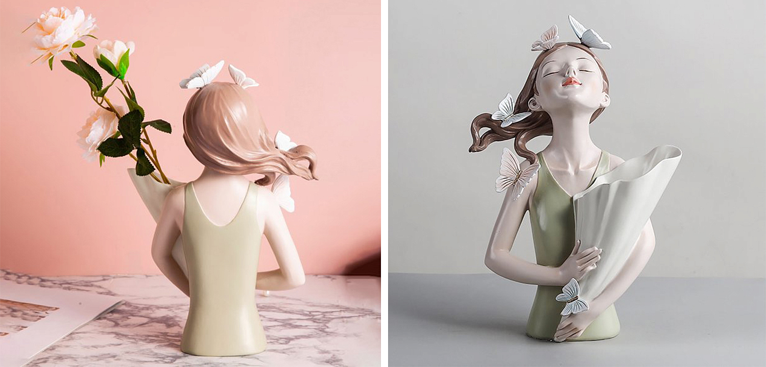 Статуэтка Butterfly Girl Vase Статуэтка Butterfly Girl Vase - Loft-Concept в Барнауле
