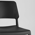 Пластиковый стул на ножках из массива бука Ferret Black 4 шт варинант исполнения - 8 | Loft Concept в Барнауле