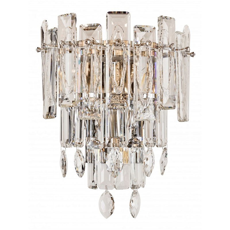 Бра с хрустальными подвесками Gorgeous Crystal Light Золотой Прозрачный Хром Бра с хрустальными подвесками Gorgeous Crystal Light Золотой Прозрачный Хром в Барнауле | Loft Concept