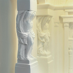 Встраиваемый в стену гипсовый светильник под покраску с колоннами и арками в античном стиле Antiquity Athena варинант исполнения - 13 | Loft Concept в Барнауле