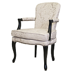 Кресло c растительным орнаментом Aubrey Classical Armchair beige jacquard варинант исполнения - 3 | Loft Concept в Барнауле