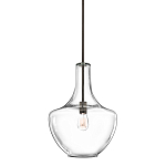 Подвесной светильник прозрачный стеклянный органической формы Kichler варинант исполнения - 1 | Loft Concept в Барнауле