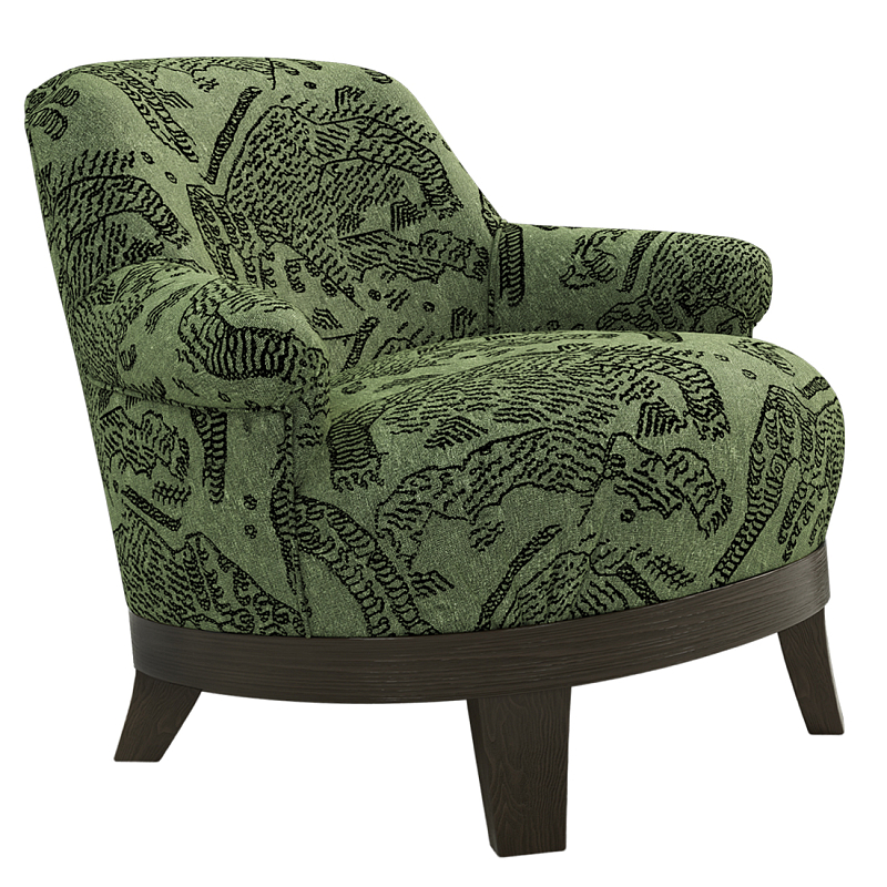 Кресло Turin Green Зеленый Коричневый в Барнауле | Loft Concept 