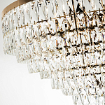 Люстра с прямоугольными хрустальными подвесками Lunet Crystal Rectangulars Chandelier 18 варинант исполнения - 2 | Loft Concept в Барнауле