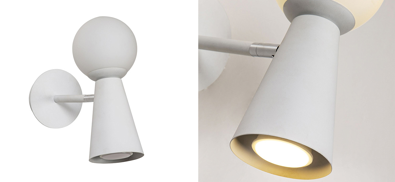 Бра белого цвета KLAXONS - Loft-Concept в Барнауле