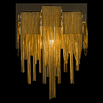 Бра с перфорированными металлическими дугами и цепочками 22 см Atlantis Chain варинант исполнения - 4 | Loft Concept в Барнауле