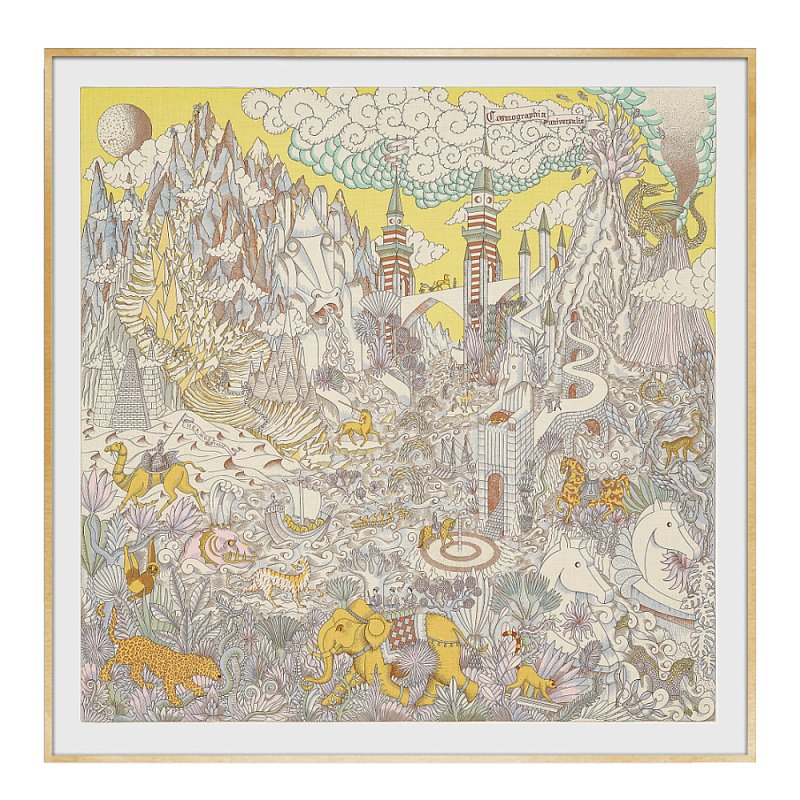 Картина Hermes Cosmographia Universalis Yellow Золотой Желтый Мульти Картина Hermes Cosmographia Universalis Yellow Золотой Желтый Мульти в Барнауле | Loft Concept