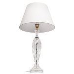 Настольная лампа хрустальная с белым абажуром Diamond Facets варинант исполнения - 2 | Loft Concept в Барнауле