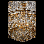 Люстра хрустальная в неоклассическом стиле на золотистом каркасе Majesty варинант исполнения - 4 | Loft Concept в Барнауле