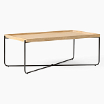 Журнальный стол с прямоугольной деревянной столешницей Urban Style Space варинант исполнения - 1 | Loft Concept в Барнауле