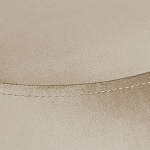 Банкетка круглая бежевый велюр на 4-х металлических ножках черного цвета SANJAY варинант исполнения - 4 | Loft Concept в Барнауле