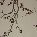 Обои ручная роспись Cherry Tree Special Colourway on Icefield dyed silk варинант исполнения - 1 | Loft Concept в Барнауле