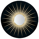 Настенное круглое зеркало Romilly Round Mirror Black варинант исполнения - 1 | Loft Concept в Барнауле