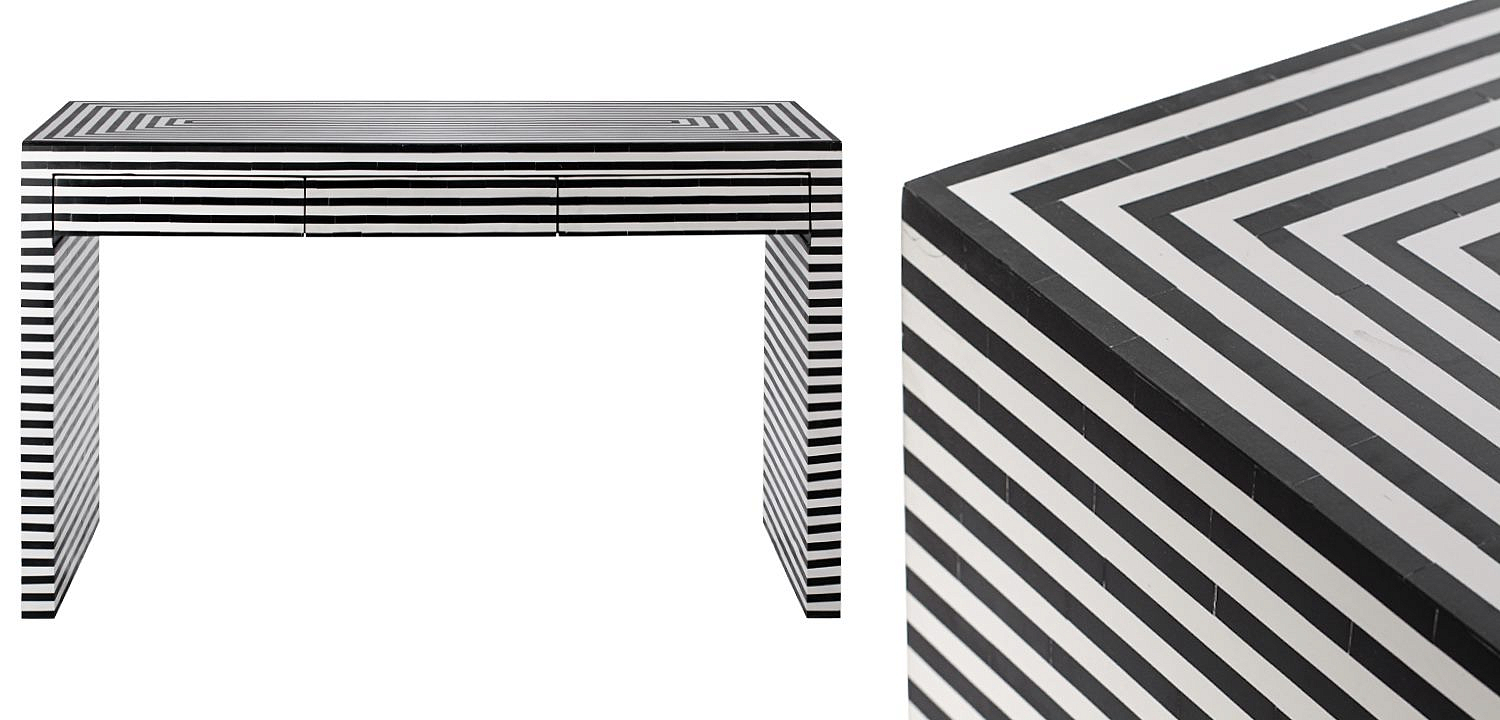 Стол Black&white Indian Bone Inlay table Стол Black&white Indian Bone Inlay table - Loft-Concept в Барнауле