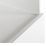 Стеллаж книжный белый с 3-мя открытыми полками и дверкой Strict Lines варинант исполнения - 3 | Loft Concept в Барнауле