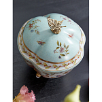 Шкатулка голубого цвета с цветочными орнаментами Blue Garden варинант исполнения - 4 | Loft Concept в Барнауле