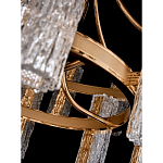 Люстра двухъярусная круглая с текстурными цилиндрическими плафонами Glimpse варинант исполнения - 8 | Loft Concept в Барнауле