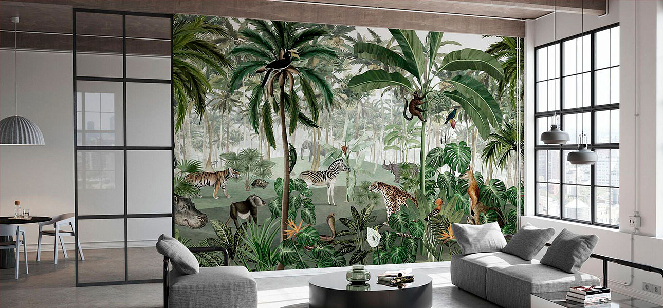 Обои ручная роспись Jungle Lookbook Обои ручная роспись Jungle Lookbook - Loft-Concept в Барнауле