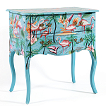 Комод с росписью Розовый фламинго L.XV CHEST OF DRAWERS Flowers with Flamingo варинант исполнения - 1 | Loft Concept в Барнауле