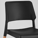 Пластиковый стул на ножках из массива бука Ferret Black 4 шт варинант исполнения - 7 | Loft Concept в Барнауле