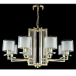 Люстра с 8-ю цилиндрическими плафонами из стекла Laurent варинант исполнения - 3 | Loft Concept в Барнауле