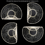 Бра из текстурированного прозрачного стекла с изогнутым краем Textured Glass  варинант исполнения - 6 | Loft Concept в Барнауле