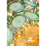 Люстра овальная с каскадом из разноцветных круглых подвесов Key Lustar варинант исполнения - 1 | Loft Concept в Барнауле