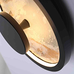 Бра круглое светодиодное с черной рамкой Stone Circle варинант исполнения - 2 | Loft Concept в Барнауле