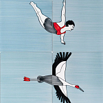 Плитка с узором Аист варинант исполнения - 3 | Loft Concept в Барнауле