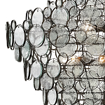 Люстра с каскадом из круглых прозрачных декоративных элементов Harmony of Light варинант исполнения - 1 | Loft Concept в Барнауле