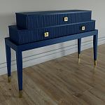 Премиальная Консоль с тремя ящиками Elsa Dreams Blue варинант исполнения - 1 | Loft Concept в Барнауле