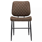 Стул с темно-коричневой обивкой из экокожи Benderson варинант исполнения - 1 | Loft Concept в Барнауле