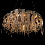 Люстра круглая подвесная с металлическими дугами и длинными цепочками 80 см Atlantis Chain варинант исполнения - 8 | Loft Concept в Барнауле